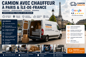 Camion avec chauffeur &agrave; Paris : pourquoi choisir un professionnel local plut&ocirc;t qu'une application ?